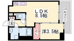 SDグランツ神戸水木通の物件間取画像